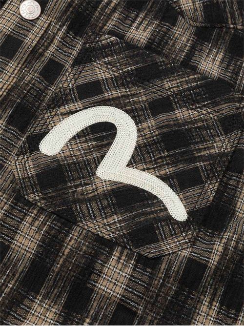 giacca uomo con cappuccio EVISU | 2EAHTM5SJ1043BROWN CHECK